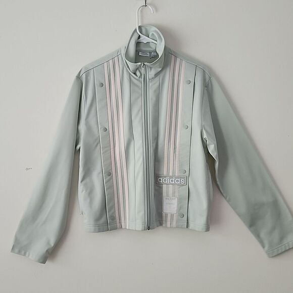 adidas Originals Jackets & Blazers - Adidas Originals Adibreak Neutral Court Track Jacket Mint Green Sage Small (27)
